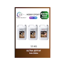 15 Kg Wood Epoxy Quatro Maxi/ Kalın Döküm Şeffaf Epoksi Reçine