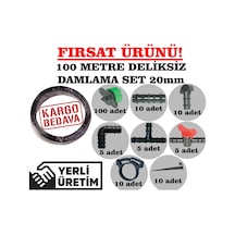 Nartan 20Mm Deliksiz Damlama Sulama Boru Seti ( 100 Metre )