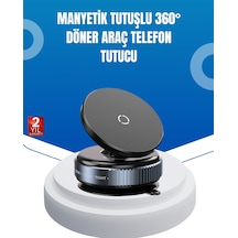 Evrensel Manyetik Araç Telefon Tutucu 360 Döner Başlık - Lisinya Diğer