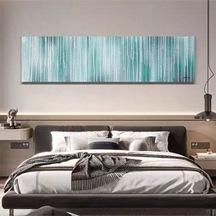 Büyük Boy Soyut El Yapımı Yağlı Boya Tablo 165x65cm