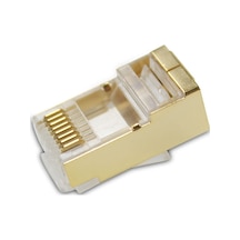 8p/8c Topraklı Gold Cat. 6 Rj45 Ethernet Plug