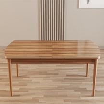 Merona Hazar 80x132 Lak Panel Ahşap Ayaklı Açılır Mutfak Masası, Yemek Masası, Salon Masası Hazar