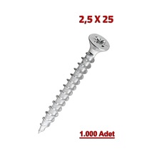 Meridyen Sunta Vidası 2.5x25 1.000 Adet