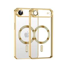 Apple Uyumlu iPhone 17 Air Uyumlu Kross Magneticsafe Kapak - Gold