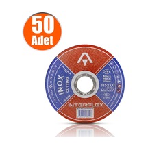 Interflex Inox Metal Kesici Taş Disk 115X1.0X22.23 Mm 50 Adet N11.1610