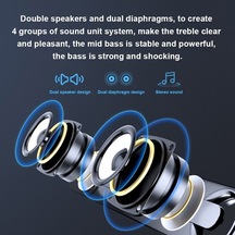 Besthome1 Sada V-111 Usb Masaüstü Hoparlör - Metal Ses Kontrolü, Beyaz, Led Işık Besthome1 Sada V-111 Usb Masaüstü Hoparlör - Metal Ses Kontrolü, Beyaz, Led Işık