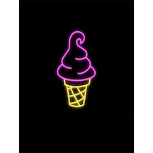 Dondurma Pleksi Neon Tabela Turuncu