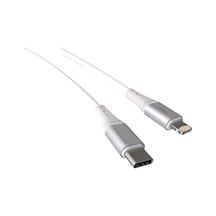 Wahoo Type C-lightning 27watt Pd Hızlı Şarj Kablosu Beyaz/gümüş Metal 100 Cm