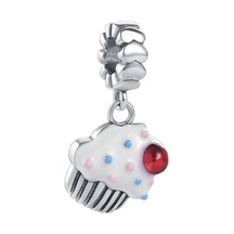 Nur Silver Cupcake Gümüş Charm Nur-bl01262