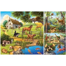 Ravensburger Dağ Hayvanları - 3x49 Parçalı