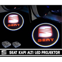 Seat Araçlar Için Pilli Yapıştırmalı Kapı Altı Led Logo