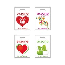 Eczane Baskılı El Geçme Blok Poşet 1 No 22x33 Cm 100 Adet