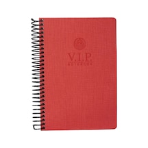 Vip Defter Çizgili 17x24 - Kırmızı