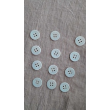 Doğal Trokas Hakiki İnci Midye Kabugu Düğme -13 Mm 12 Adet
