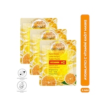 Dermokil Aydınlatıcı C Vitaminli Kağıt Yüz Maskesi 20 Ml X 3 Adet