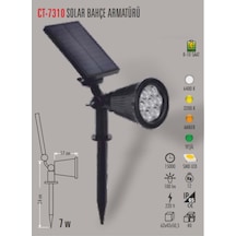Ct-7310 7W Solar Bahçe Armatürü Beyaz Cata