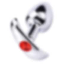 Fastieshop Çelik T Anal Plug Taşlı 8 Cm