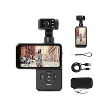 Agfaphoto Realimove Mc3x Mini Kamera, Stabilize, 3 Eksenli, Full-hd Video, Lcd Ekran, Wifi Bağlantısı, Lityum Pil, Siyah