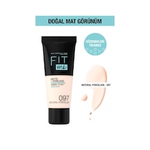 Maybelline New York Fit Me Matte+Poreless Fondöten No:97 Natural Porcelain
