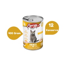 Energy Tavuklu Konserve Yetişkin Kedi Maması 12 x 400 G