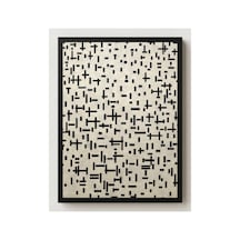 Mondrian Çizgide Kompozisyon Çerçevesiz Poster 30x42 Cm A3 Tablo Modern Sanat Duvar Dekoru