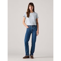 Levi's 724 High Rise Straight Kadın Jean Pantolon - Mosey Mid Stone-14273 Indigo