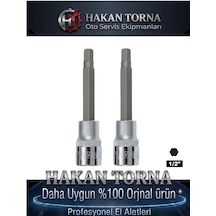 Rico 1/2 10mm 12mm Lokma Allen Uzun Lokmalı Alyan 100mm 2parça