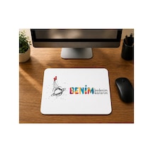 Gezegen Ve Uzay Mekiği Baskılı Mousepad Bilgisayar Altlığı