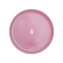 Porland Glamorous Pembe Düz Tabak 20cm