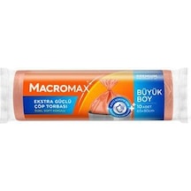 3 Adet Macromax Extra Güçlü Çöp Torbası Büyük Boy 10'lu