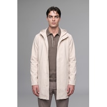 Defacto Regular Fit Kapüşonlu Çıtçıtlı Astarlı Suni Deri Parka H2892ax26aubg721 Bej-bg721