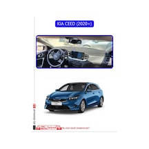 Kia Ceed 2020+torpido Koruma Halısı Mavi Kenar