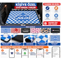Kişiye Özel Baskılı Oto Bagaj Halısı 75x100 Cm İsim, Logo, Yazı Ve Desen Tasarımlı Kaymaz Tabanlı Bagaj Paspası 100cm-75cm