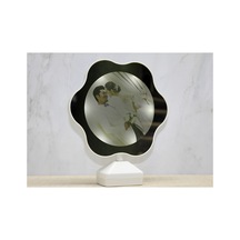 2 Adet Sihirli Ledli Ayna Çerçeveli Masa Aynası, Dekoratif Mini Mirror, Alk3602 21 18 Cm Sarı