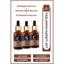 Collegen & Somon Dna & C Vitamini Cilt Bakım Serum Seti Avantajlı Set