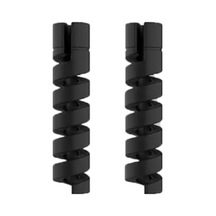 Micro Usb - Type C - Iphone Lightning Kablo Spiral Kablo Koruyucu Siyah 2 Adet