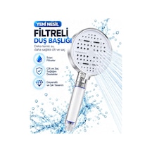 Filtreli 6 Sprey Modlu Duş Başlığı Büyük Panel Beyaz Çok Fonksiyonlu Diğer