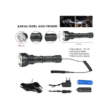 Orjinal 600 Lümen Tx6 Şarjlı Özel Avcı Feneri Watton Wt-253 Renkli