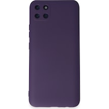 Realme C11 Kılıf Nano İçi Kadife Silikon - Mor Bzsxx00 1