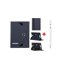 Hometech Alfa 11bt 10.9 Uyumlu Kılıf Universal Standlı + Dokunmatik Tablet Kalem Stylus Kapaklı Kılıf