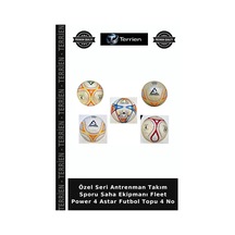 Özel Seri Antrenman Takım Sporu Saha Ekipmanı Fleet Power 4 Astar Futbol Topu 4 No Çok Renkli