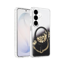 Onegif Samsung Galaxy S26 Lotus Simli Magsafe Kapak - Siyah - Siyah