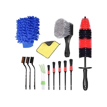 Padalink 13 Parça Otomobil Temizlik Fırçası Seti - Jant, Lastik Ve Detay Temizliği İçin Tam Zamanlı Araç Bakımı Aleti