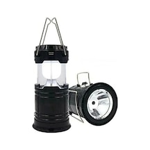 Solar Şarjlı Güneş Enerjili Fan Kamp Feneri Güneş Paneli Kamp Şarjlı Işıldak Usb Şarj Çok Renkli