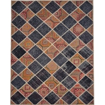 Patchwork El Dokuma Anadolu Halısı – Spring (424938475) Çok Renkli
