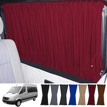 Pandami Mercedes Sprinter W906 Orta 2006-2018 Uyumlu Bordo Raylı Oto Perde Takımı