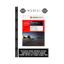 Premium Hobi Çalışma Sanat Agfaphoto Fotoğraf Kağıdı 270gr 20'lik A4 Inkjet Kağıt Mat