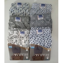 Erkek Boxer Short Külot 6'lı Paket Asorti