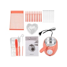 Isıtma Şeker Balmumu Kalıp İle Mutfak Aracı Elektrikli Çikolata Eritme Potası Dıy Kokulu Mum Sabun Tereyağı 250ml S