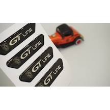 Peugeot Gt Line Logo Kapı Kenarı Koruma Metalize Damla Desen 3M B
